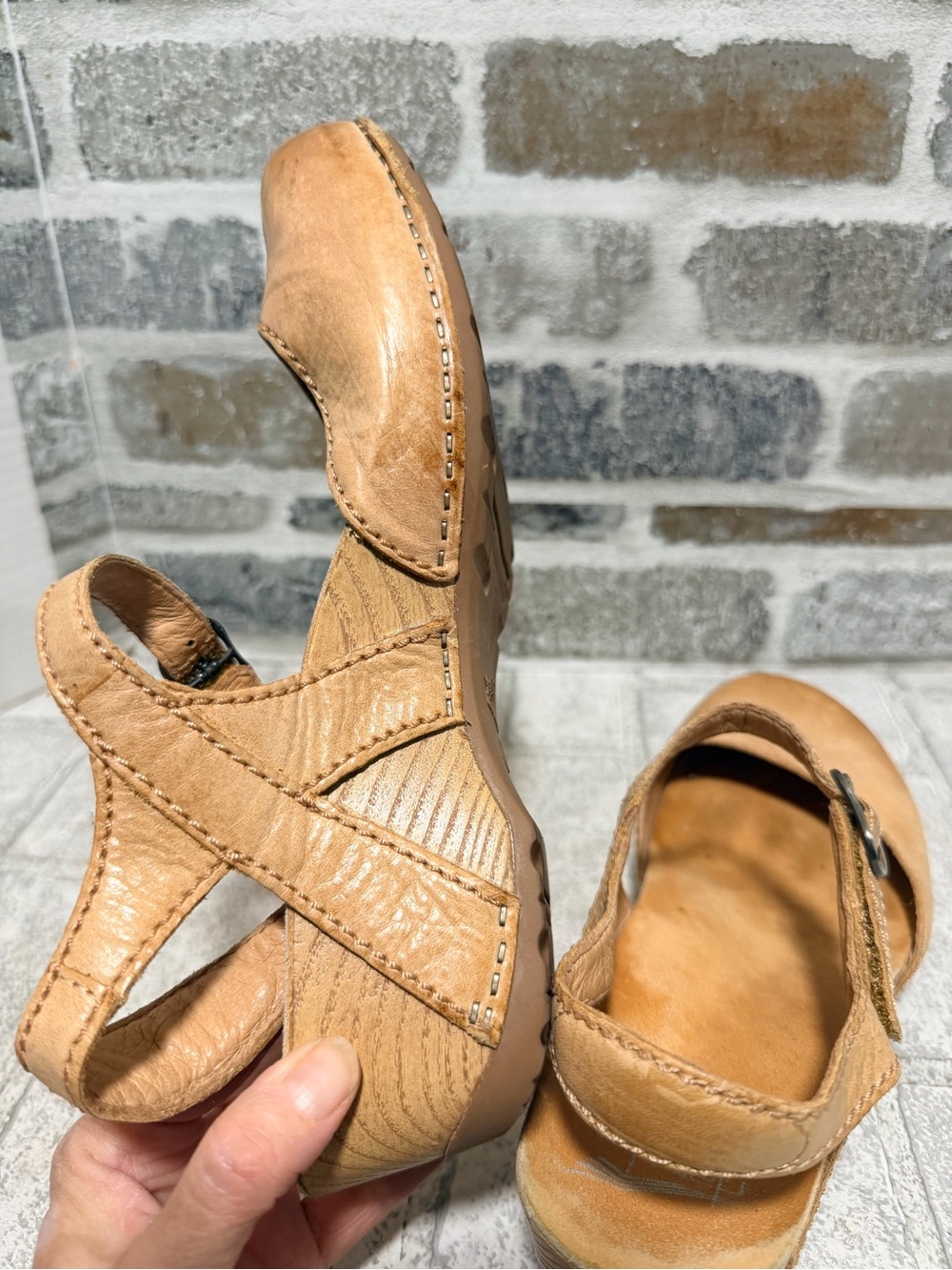 Dansko Tiffani Milled Burnished Mules with Buckle size 40 9-9.5 - Picture 11 of 13